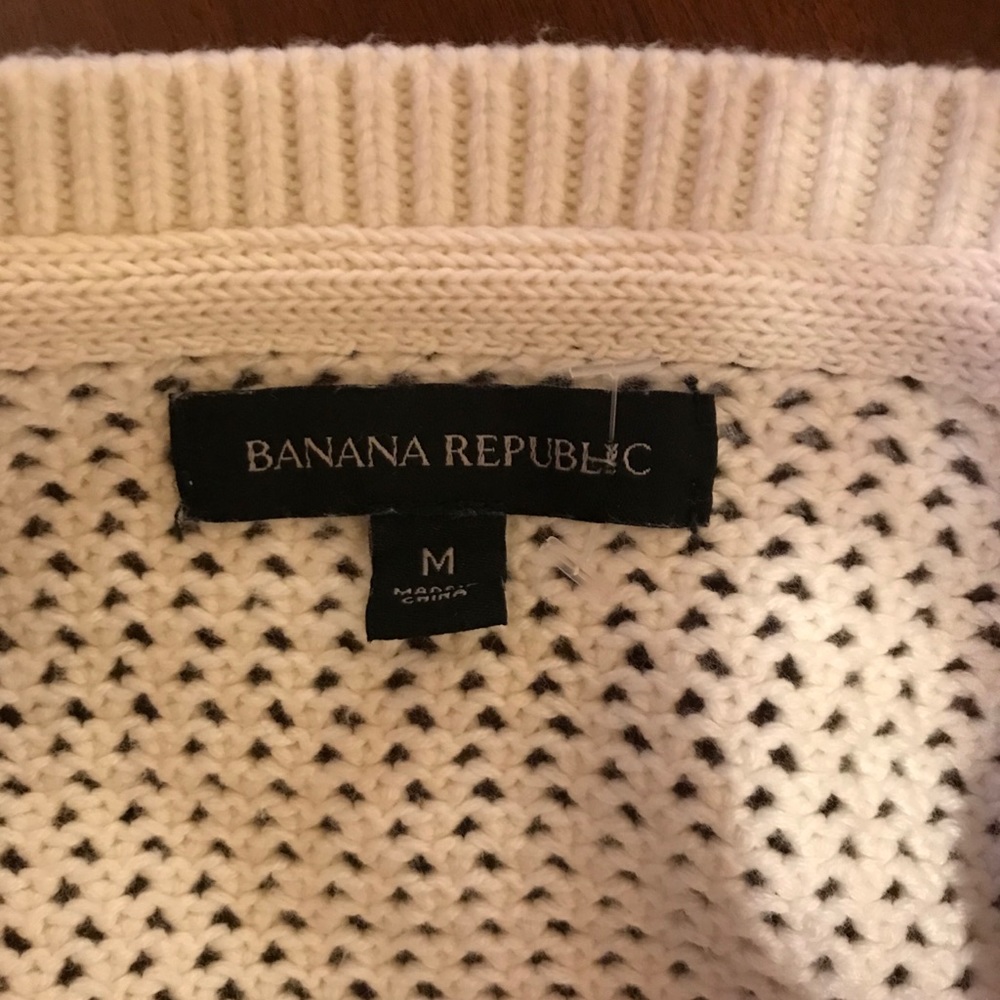 NWOT Banana Republic Cream Sweater Medium - Picture 5 of 6